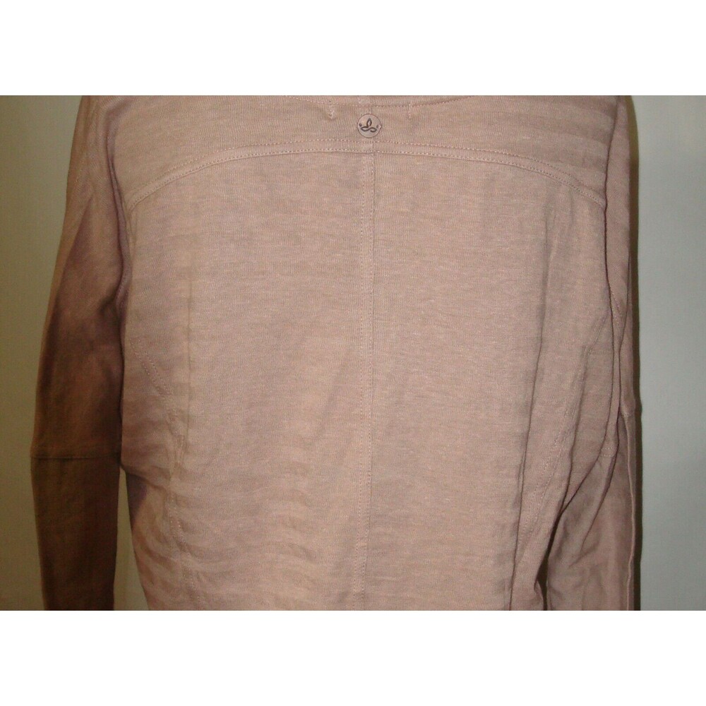 New Womens NWT S PrAna Top Cotton Gladis Organic Casual Champagne LS Logo Dolman - Picture 4 of 10